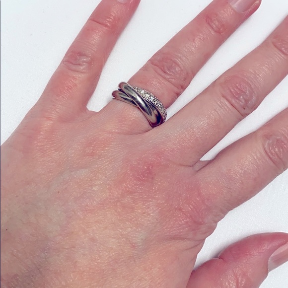 Sterling Silver Interlocking Rings - Picture 3 of 8